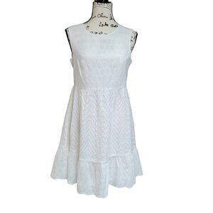Vineyard Vines Allamanda White Eyelet Dress - Size 8